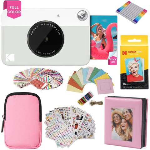 Printomatic Camera w/ Pink Case Bundle