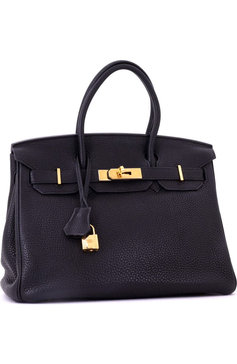Pre-Owned Hermes Birkin Handbag Black Togo with Gold Hardware 30, Alternate, color, Noir