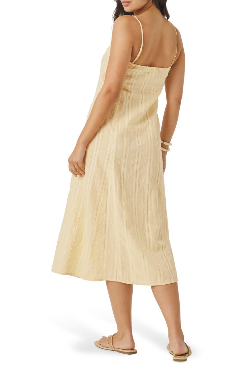 Splendid Meadow Embroidered Cotton Midi Sundress, Alternate, color, Honeysuckle Beige