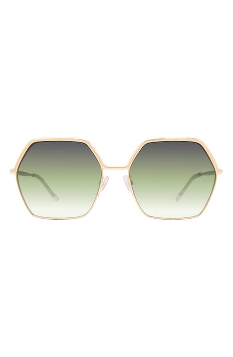 59mm Geometric Sunglasses