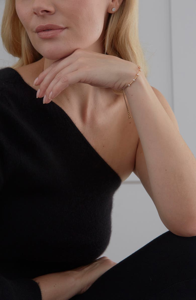 Sara Weinstock Isadora Bezel & Bead Slider Bracelet, Alternate, color,