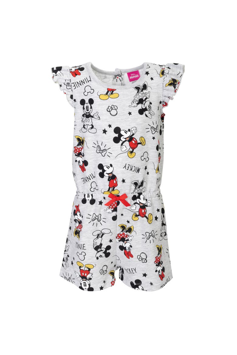 Sleeveless Skater Romper, Main, color, Minnie Mouse Multicolor