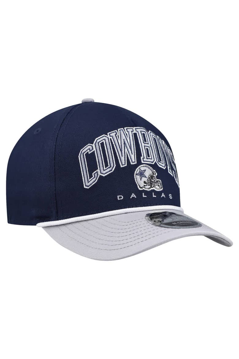 Men's New Era Navy Dallas Cowboys Arch 9FORTY A-Frame M-Crown Adjustable Hat, Alternate, color, Navy