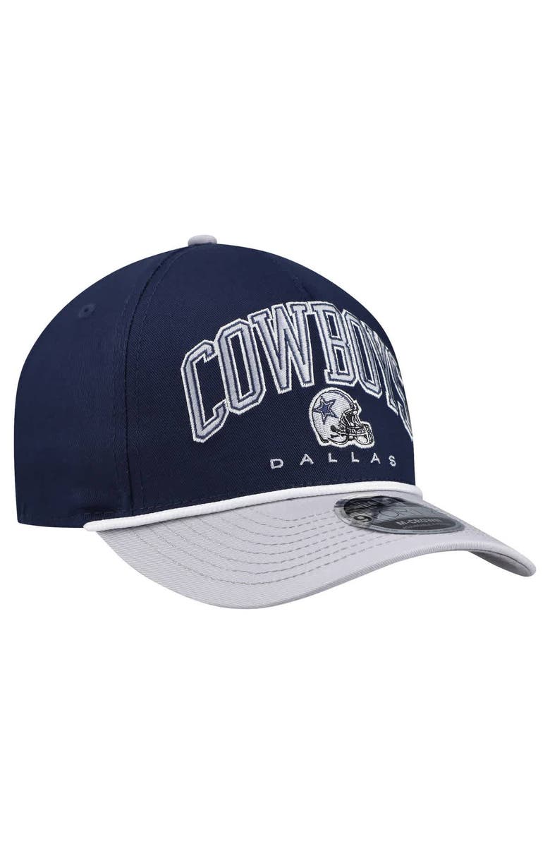 New Era Men
s New Era Navy Dallas Cowboys Arch 9FORTY A-Frame M-Crown Adjustable Hat, Alternate, color, Navy
