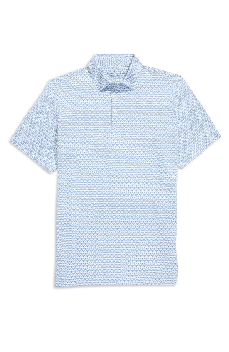 vineyard vines Golf Print Sankaty Performance Polo, Main, color, Golf Micro White Cap