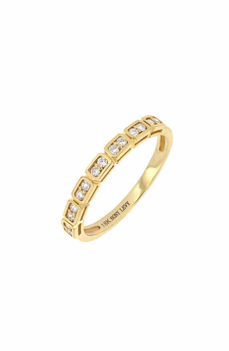Bony Levy Prism Diamond Stacking Ring