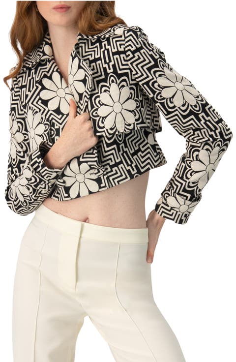 Cropped Double-Breasted Jacket