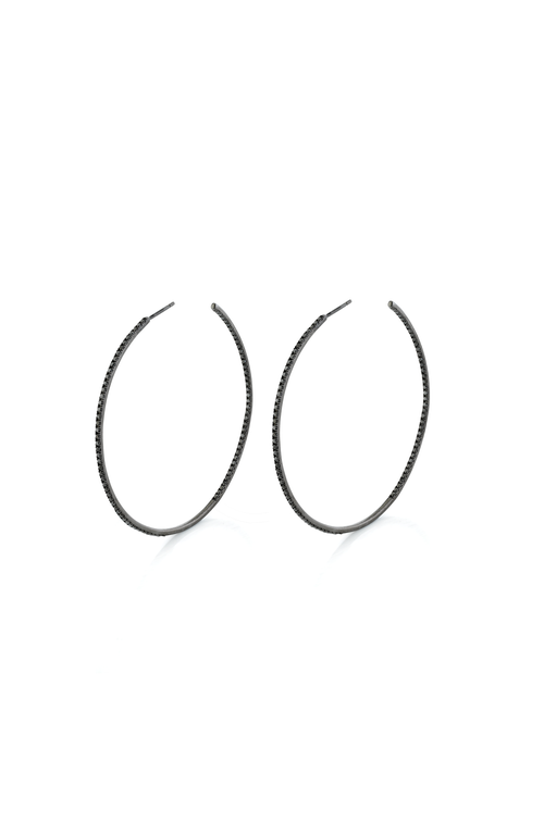 Sheryl Lowe Black Diamond Hoop