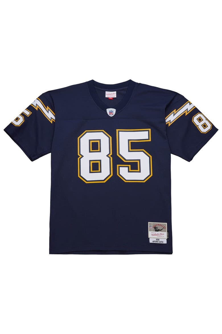 Men's Mitchell & Ness Antonio Gates Navy San Diego Chargers 2006 Legacy Replica Jersey, Alternate, color, Navy