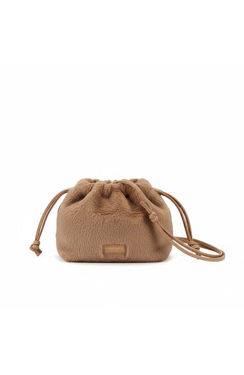 Mini Bon Bon Faux Fur Drawstring Crossbody Bag