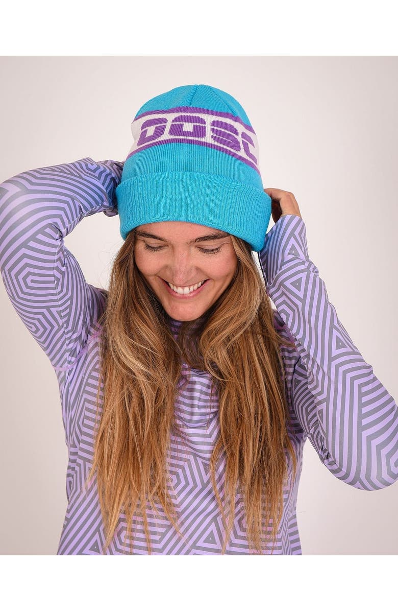 OOSC Après Beanie - Blue, Purple, White, Main, color, Blue, Purple, White