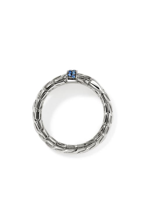 John Hardy Sterling Silver Sapphire Ring In Gray