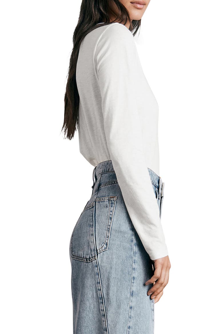 The Long Sleeve Tee, Alternate, color, BRIGHTWHT