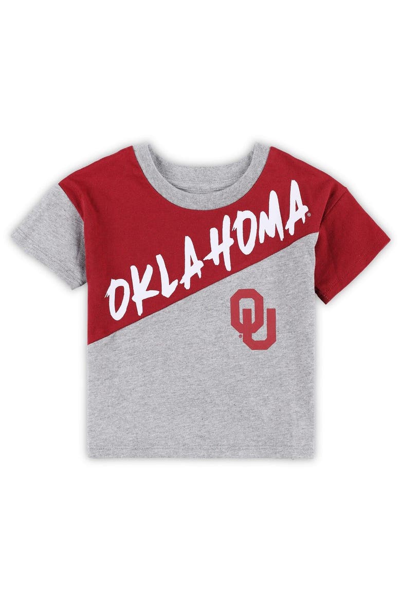 Toddler Heather Gray Oklahoma Sooners Super Star T-Shirt & Shorts Set, Alternate, color, Heather Gray
