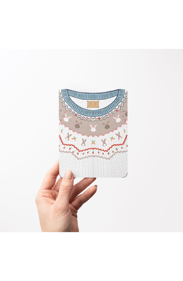 Ramus & Co Easter Greeting Card Pack, 'Indigo Sweet, Bunnies Sweater, Gingham Ribbons', Alternate, color, Multi-Pack