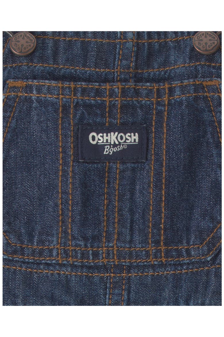 Cotton Denim Overalls, Alternate, color, DENIM BUF. CHECK OVERALL