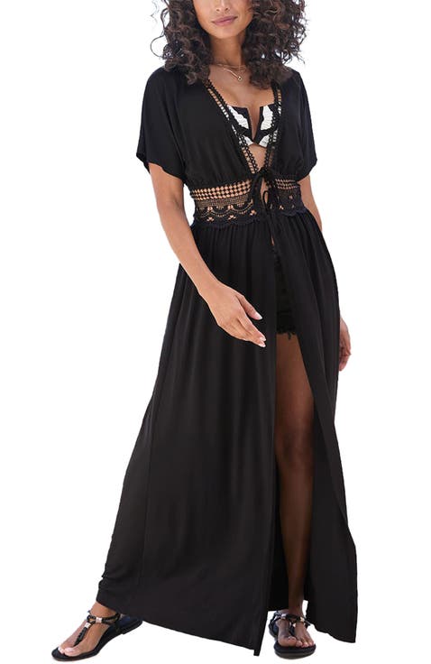 Women's Crochet Trim Cover Up