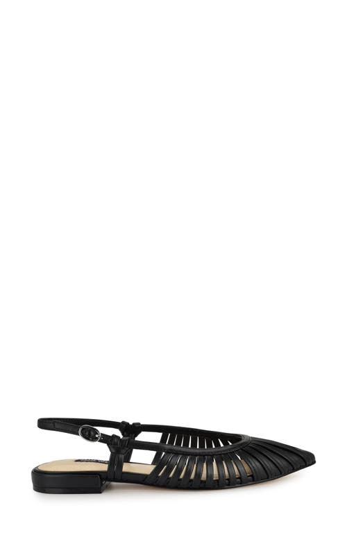 Nine West Duria Slingback Flat In Black
