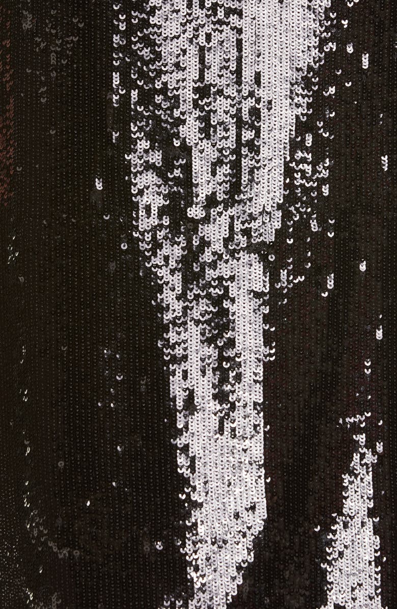 Michael Kors Collection Michael Kors Lace Trim Sequin Skirt, Alternate, color, 