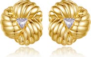 Classicharms Clover Designed Stud Earrings