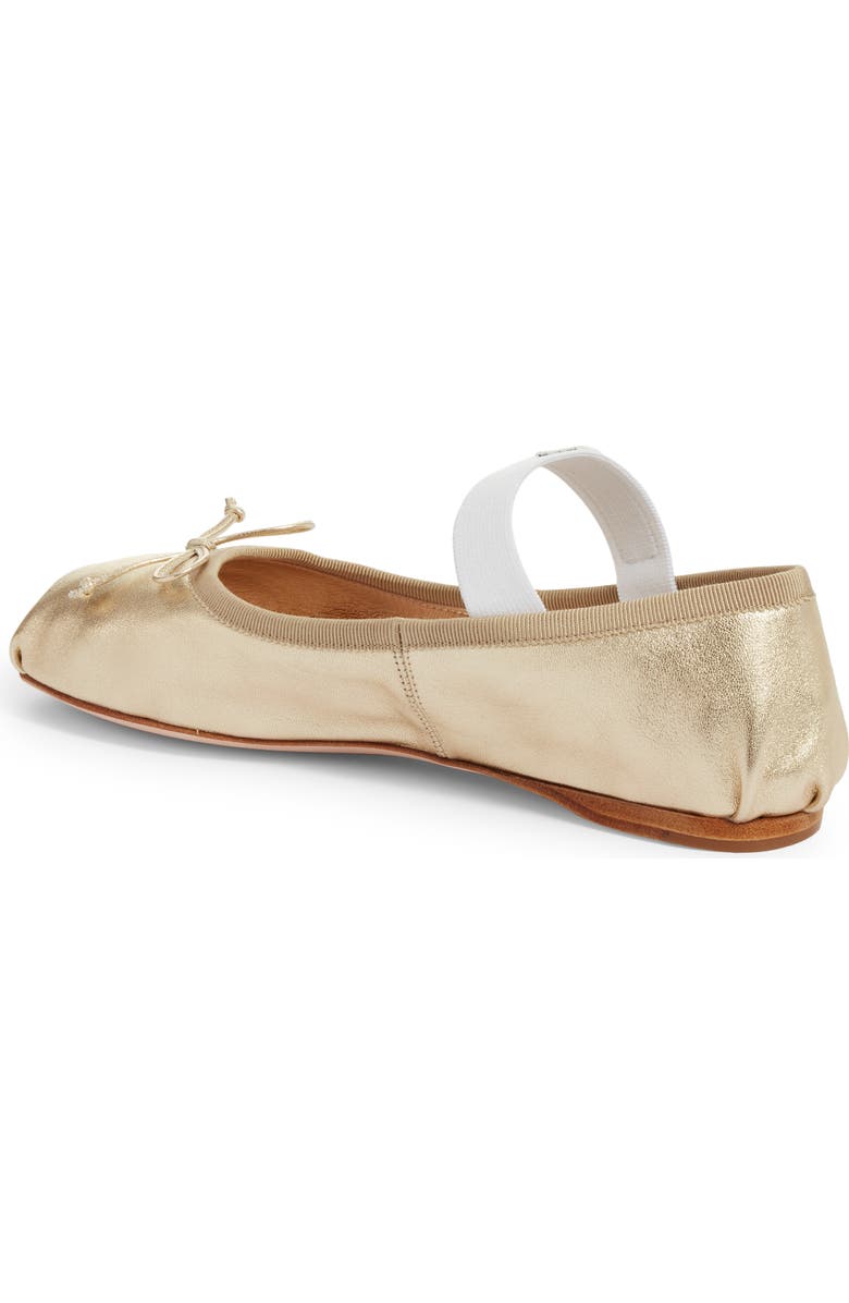 Miu Miu Logo Band Ballet Flat, Alternate, color,