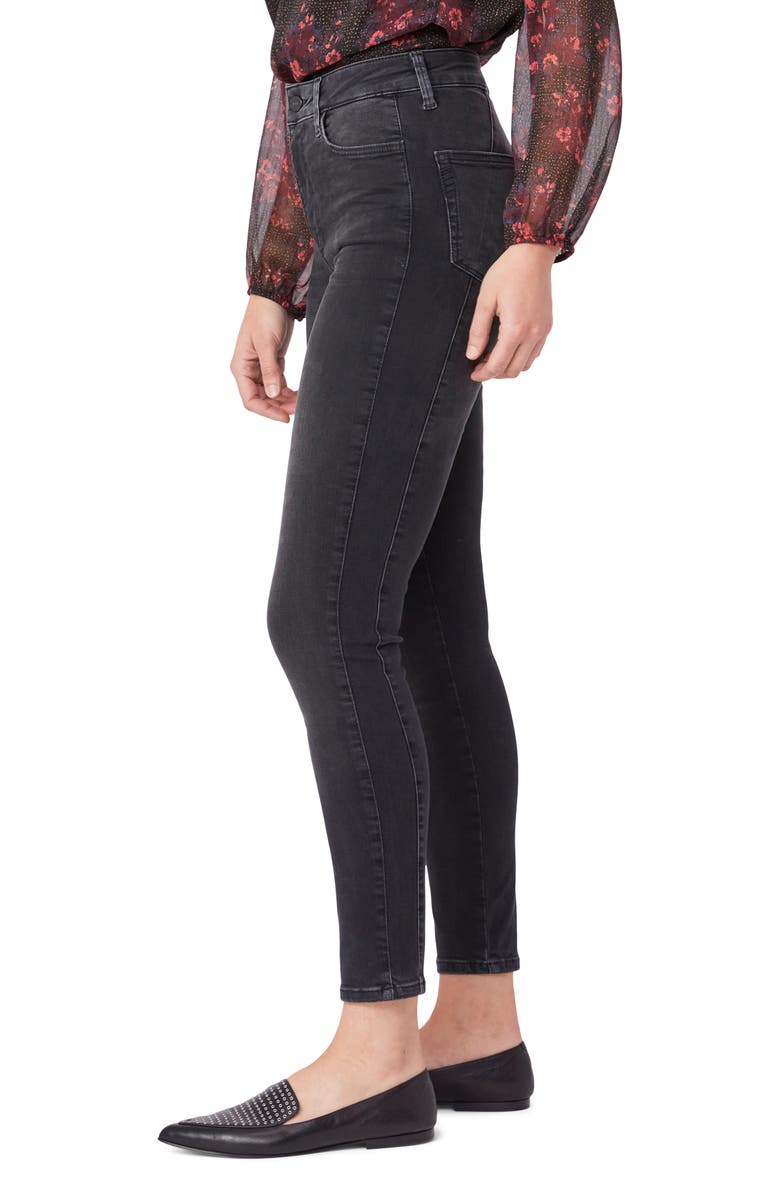 PAIGE Margot High Waist Ankle Skinny Jeans, Alternate, color, Moonlitblk