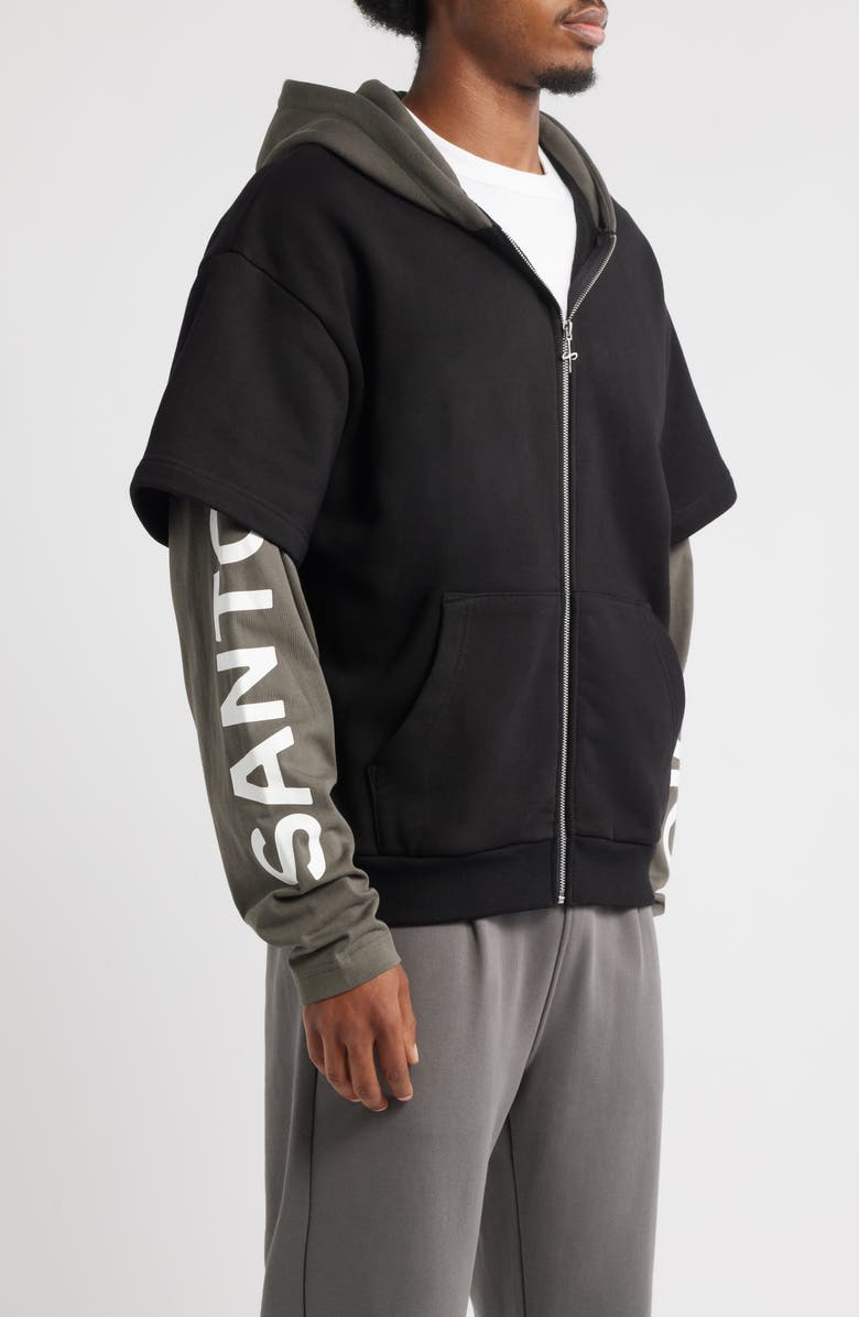 SANTO STUDIO Credenza Zip Hoodie, Alternate, color,