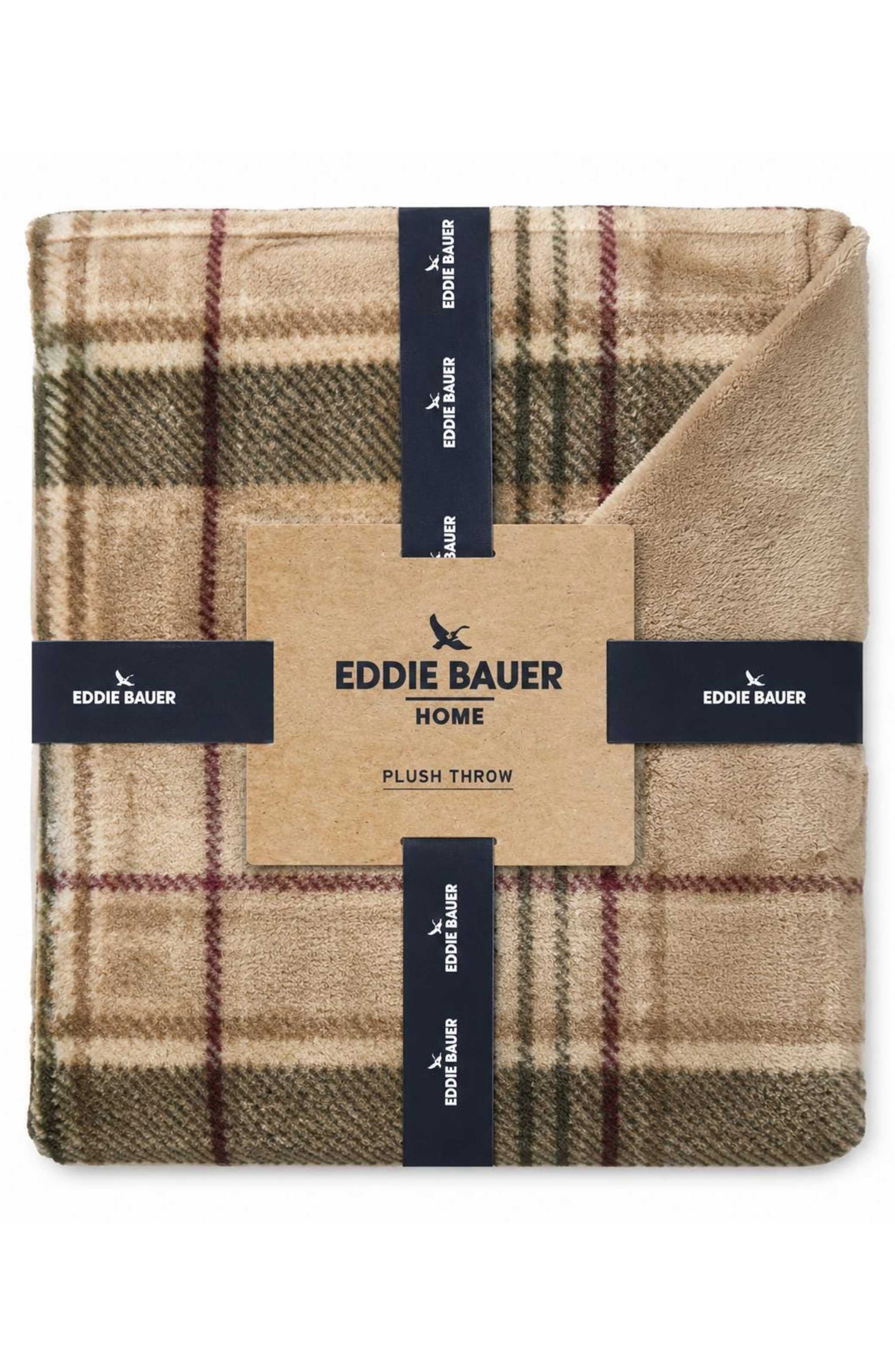 Eddie Bauer Holiday Plaid Microfiber Throw Blanket | Nordstromrack