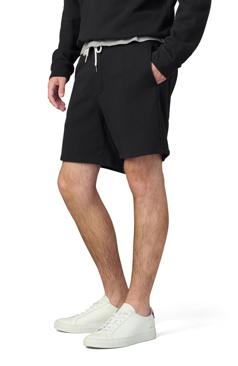 Joe's Bespoke Cotton Drawstring Shorts, Alternate, color, Black