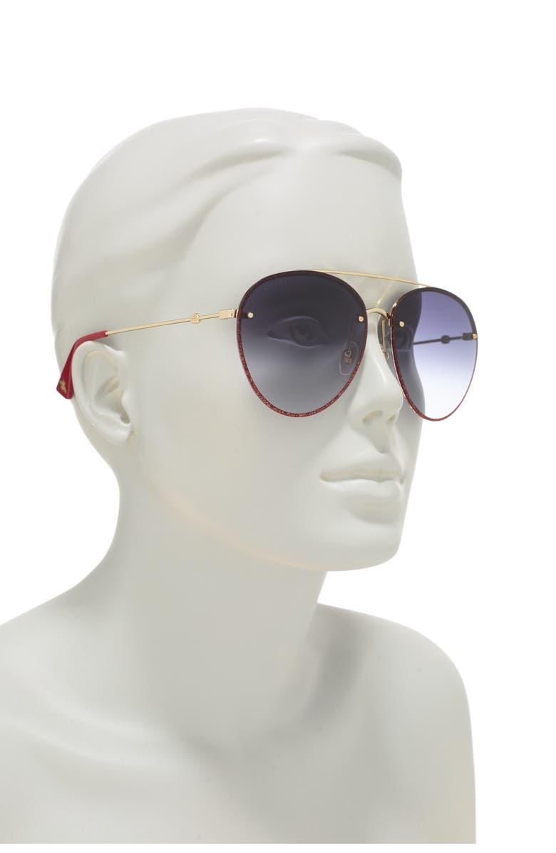 Gucci 62mm Round Sunglasses, Alternate, color,