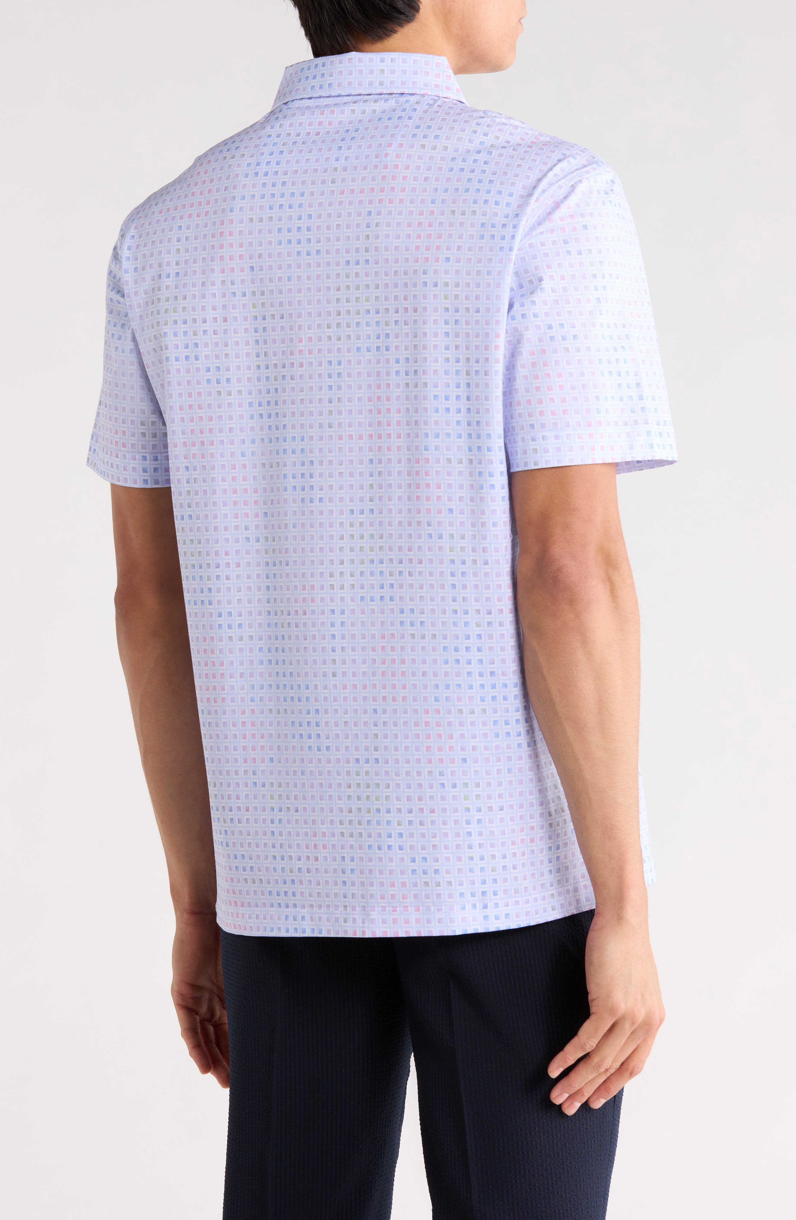 Box Stretch Cotton Knit Polo - image 2