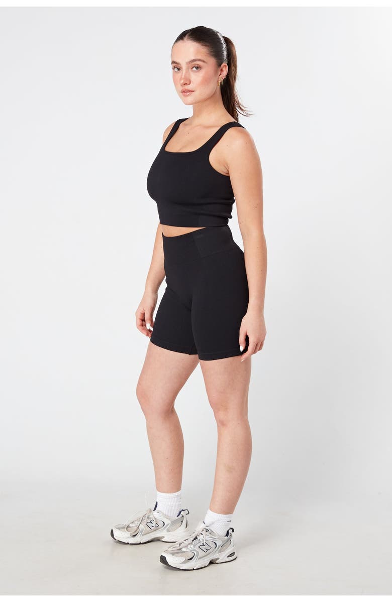 Twill Active Recycled Seamless Rib Crop Top, Alternate, color,