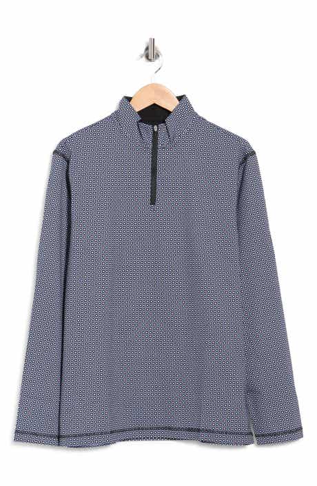 Stretch Cotton Quarter Zip Pullover