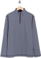 Bugatchi Stretch Cotton Quarter Zip Pullover