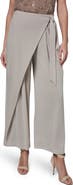 Donna Karan New York Wrap Front Wide Leg Pants