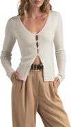 Favorite Daughter The Serena Rib Merino Wool Cardigan