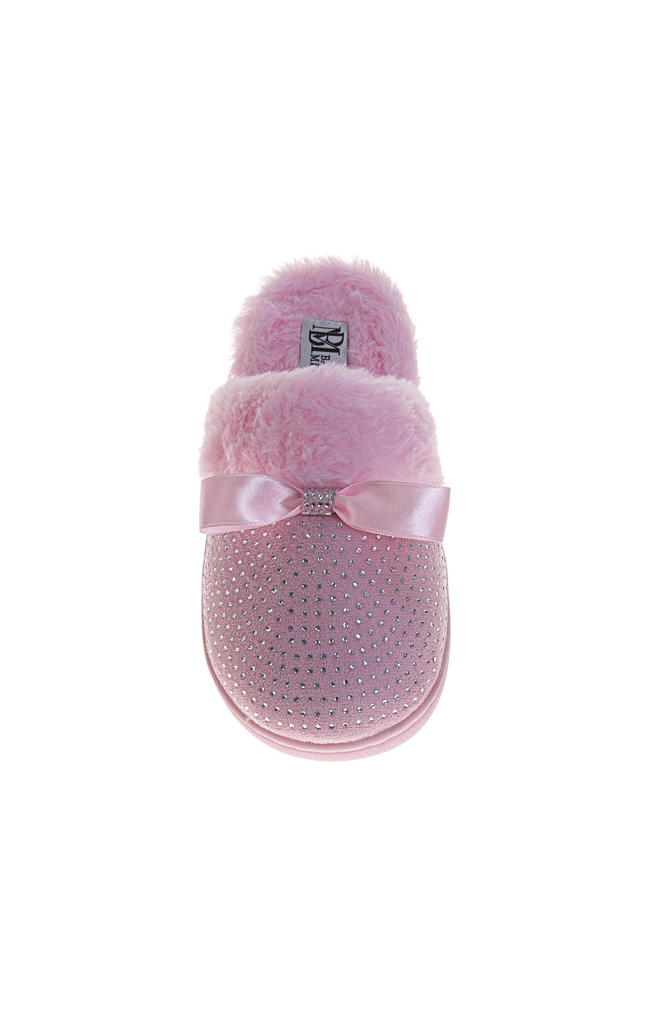Womens Rhinestone Slippers, Alternate, color, PINK