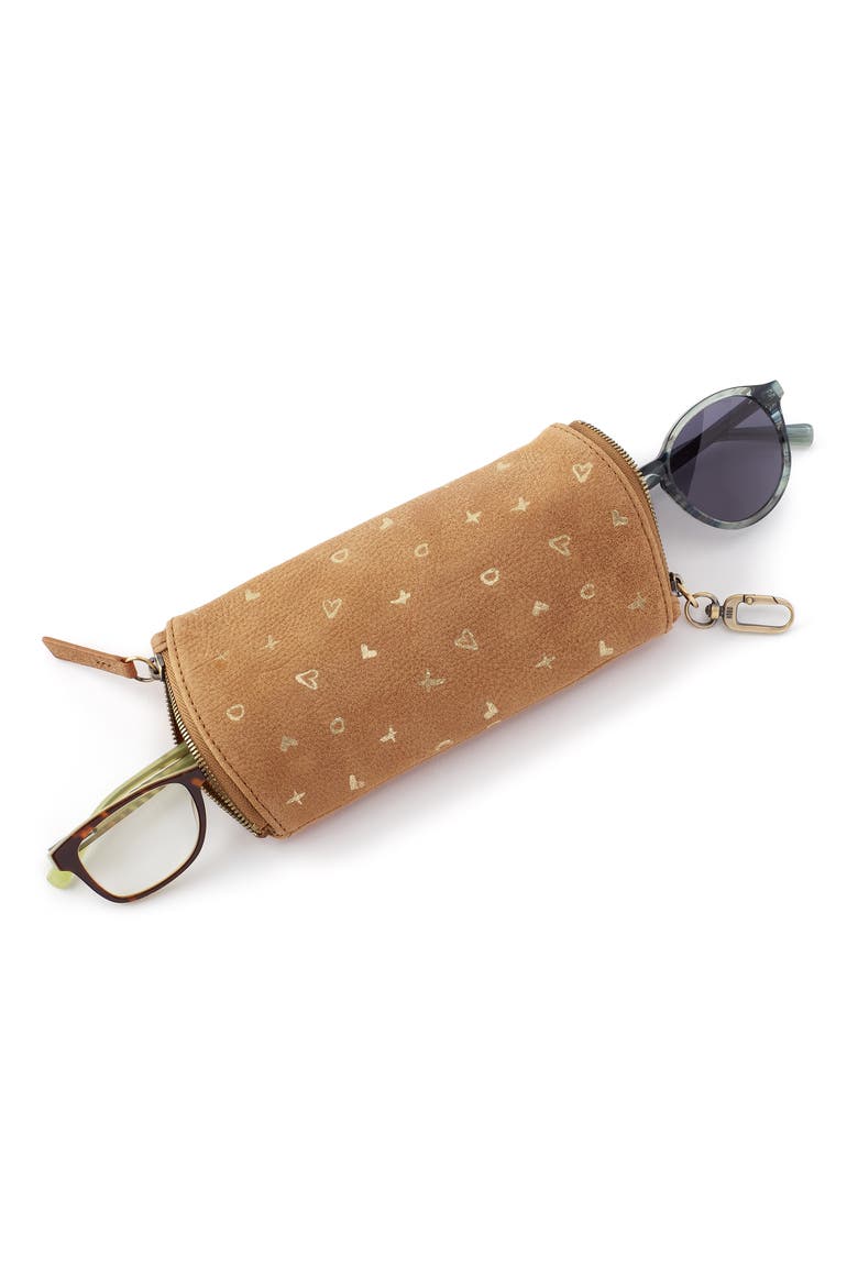Spark Leather Double Glasses Case, Alternate, color, WHISKEY