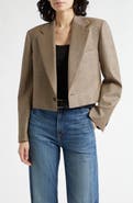 Nili Lotan Swan Plaid Single Breasted Wool Blazer