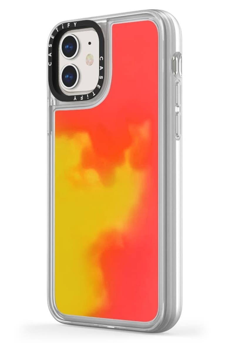 Neon Sand iPhone 11/11 Pro Max Case, Alternate, color, FLAME
