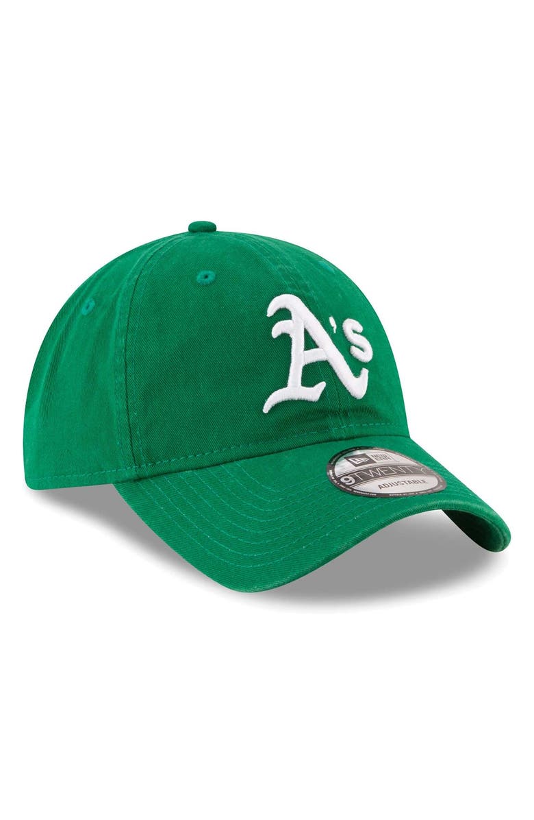 New Era Men's New Era Green Oakland Athletics Replica Core Classic 9TWENTY Adjustable Hat, Alternate, color, 