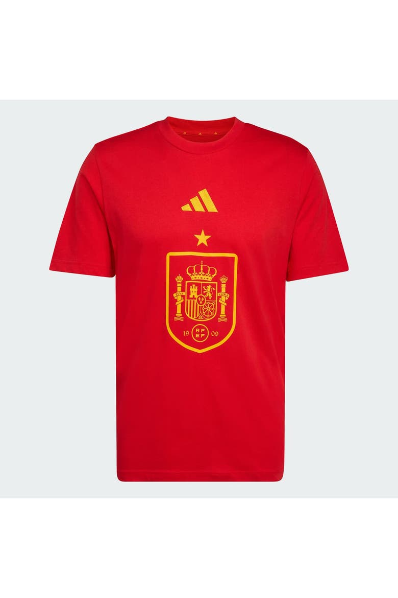 Men's adidas  Red Spain National Team FIFA x World Cup Alphaskin Graphic T-Shirt, Alternate, color, Red