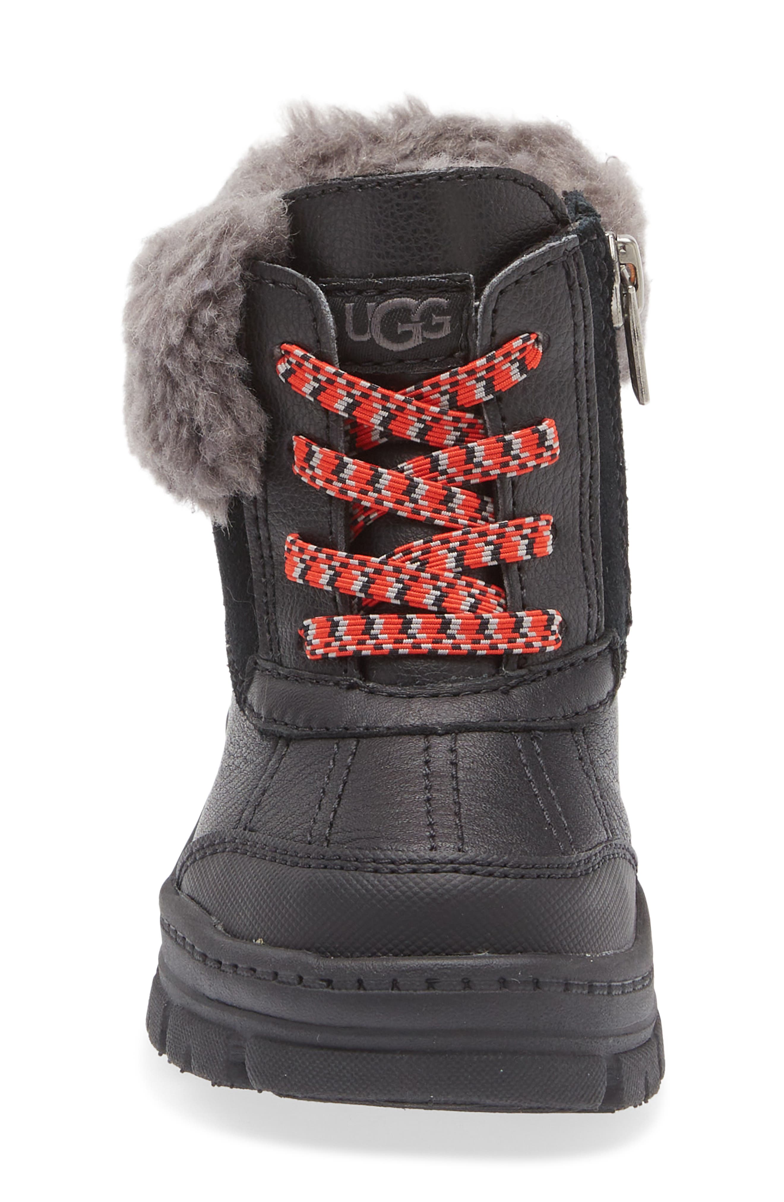 UGG<sup>®</sup> Kids' Ashton Addie Waterproof Boot, Alternate, color, Black