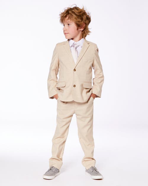 Deux Par Deux Little Boy's Slant Pocket Pants Light Taupe In Light Taupe