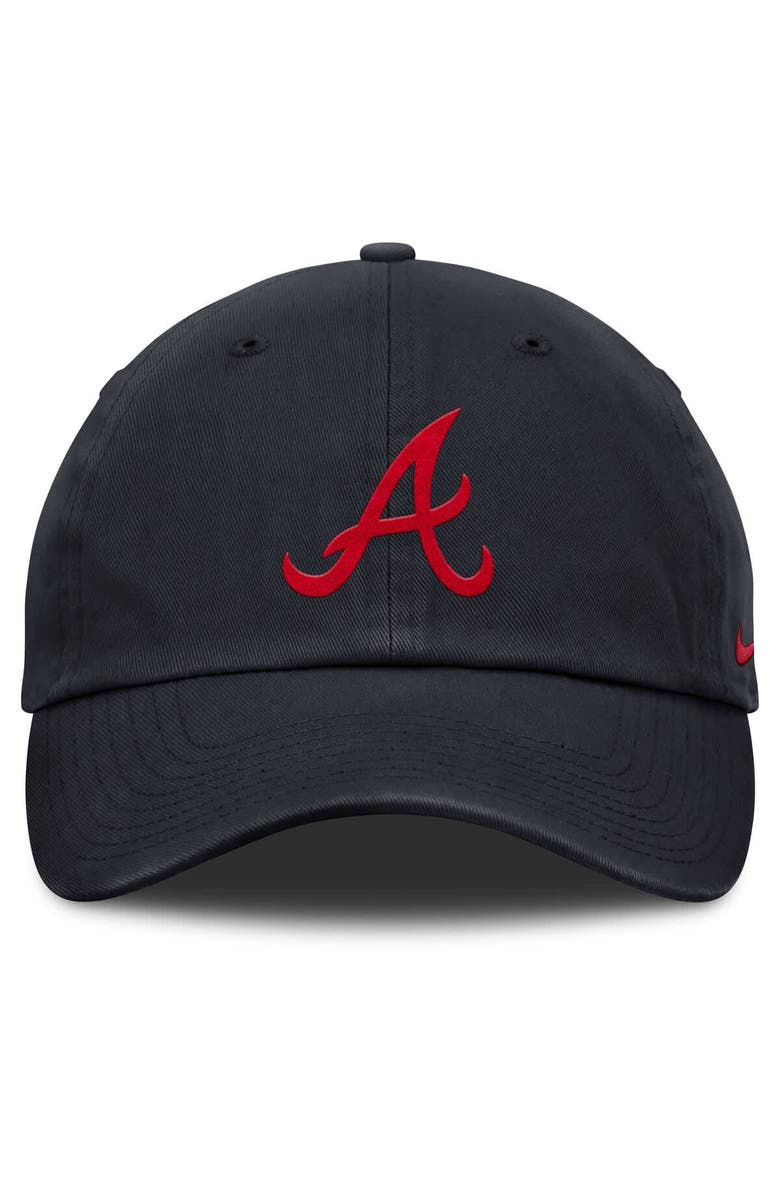 Nike Men's Nike Navy Atlanta Braves Club Adjustable Hat, Alternate, color,