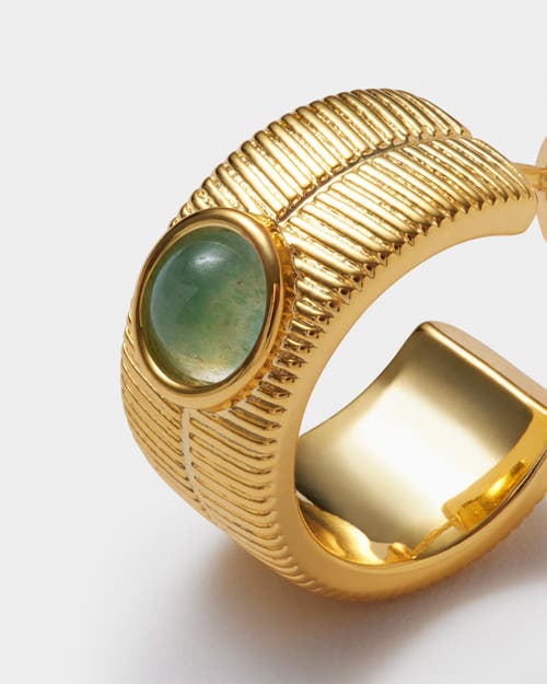 Katie Loxton 'august' Waterproof Gold Birthstone Hoop Earrings In Gold