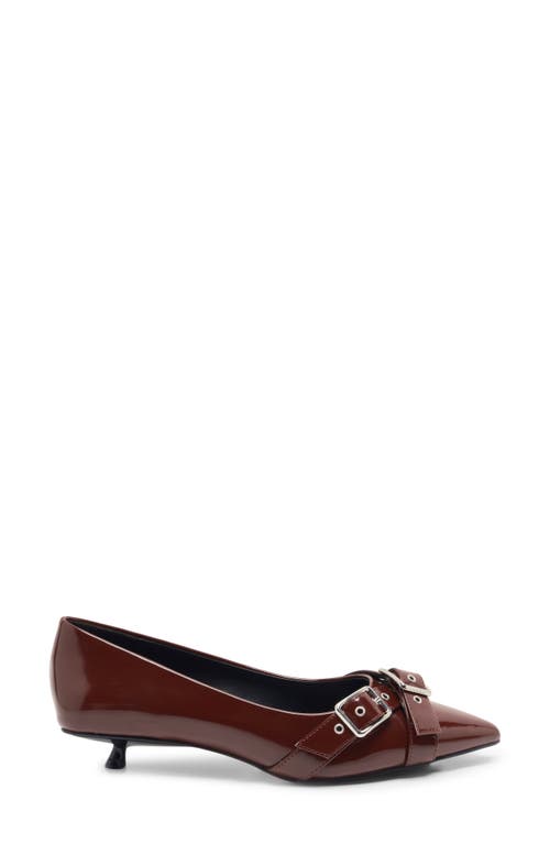 Free People So '90s Pointed Toe Kitten Heel Pump In Brown