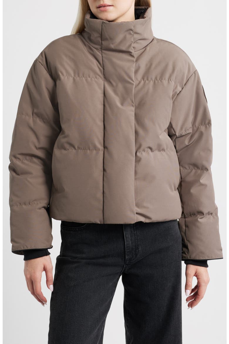 Grandview Black Label Cropped Puffer Jacket, Main, color, TAUPE GREY