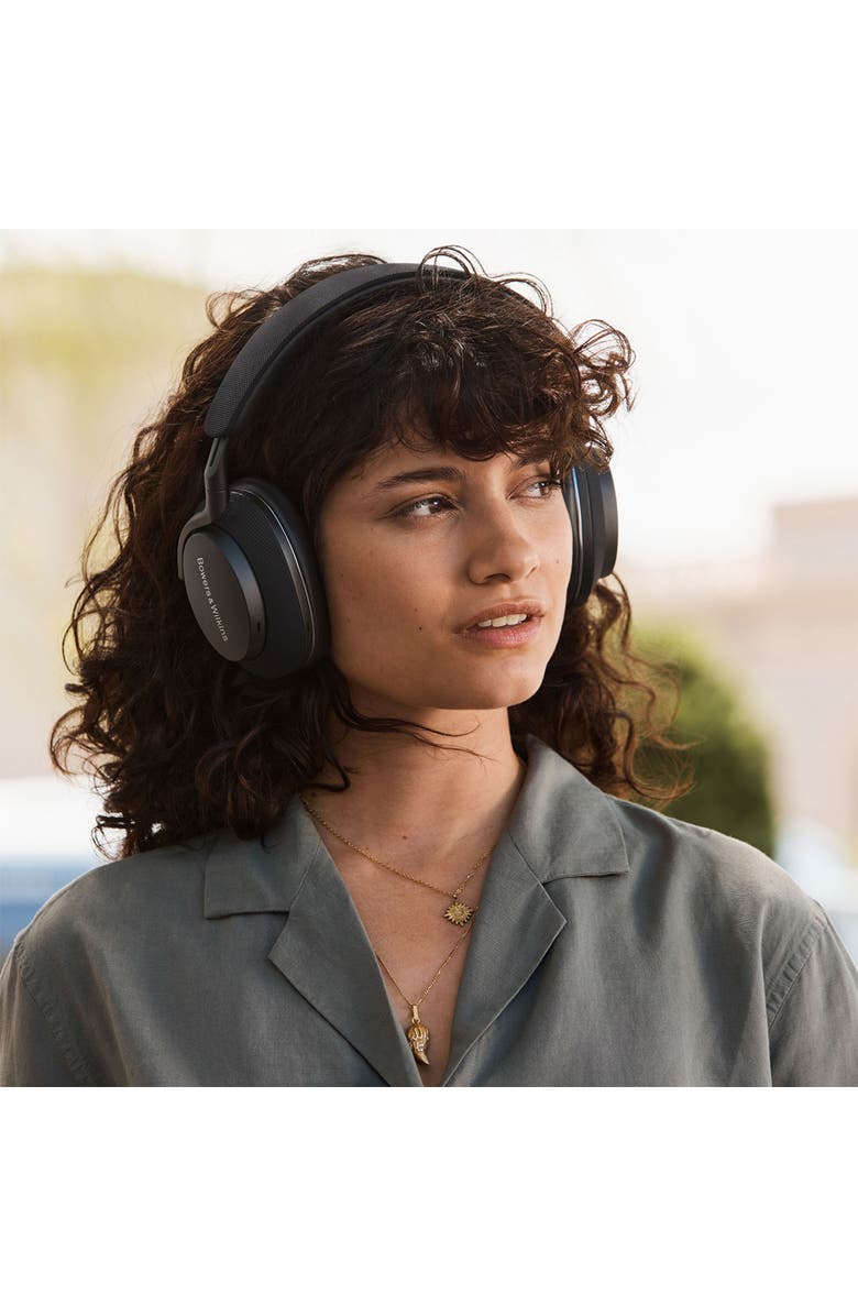 Bowers & Wilkins Px7 S2e Wireless Noise Canceling Bluetooth Over-Ear Headphones, Alternate, color, Black