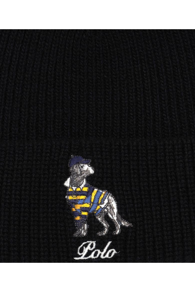 Rugby Dog Beanie, Alternate, color, Polo Black